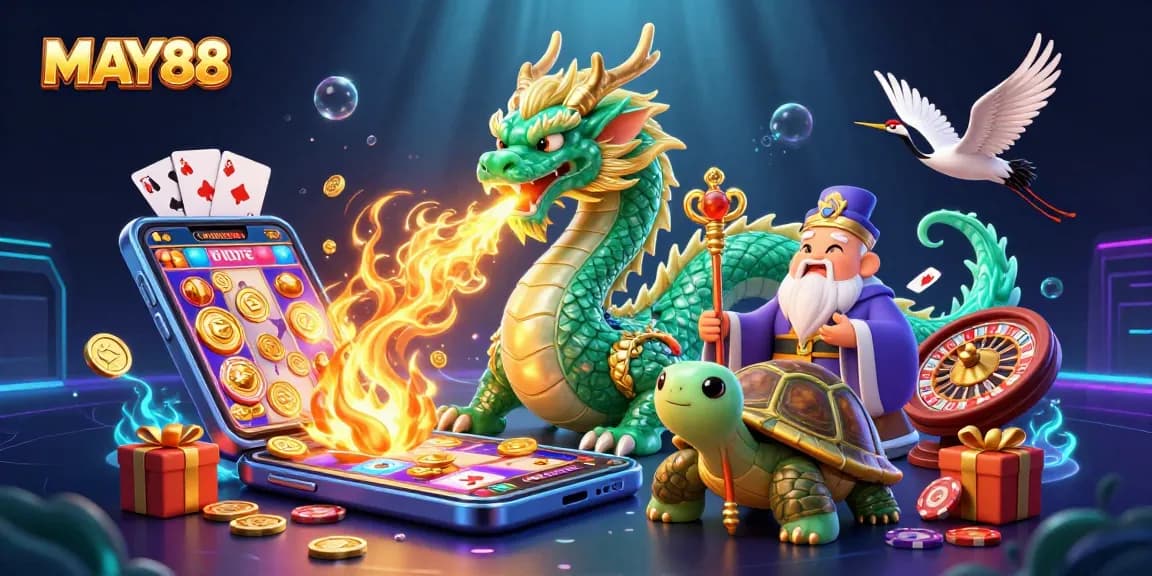 MAY88 offers a thrilling 3D casino adventure with vibrant characters and engaging game elements.