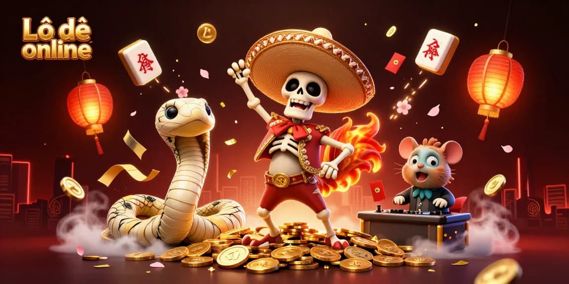 Experience excitement at Lô đề online with dynamic gaming action, vibrant characters, and rich visuals.