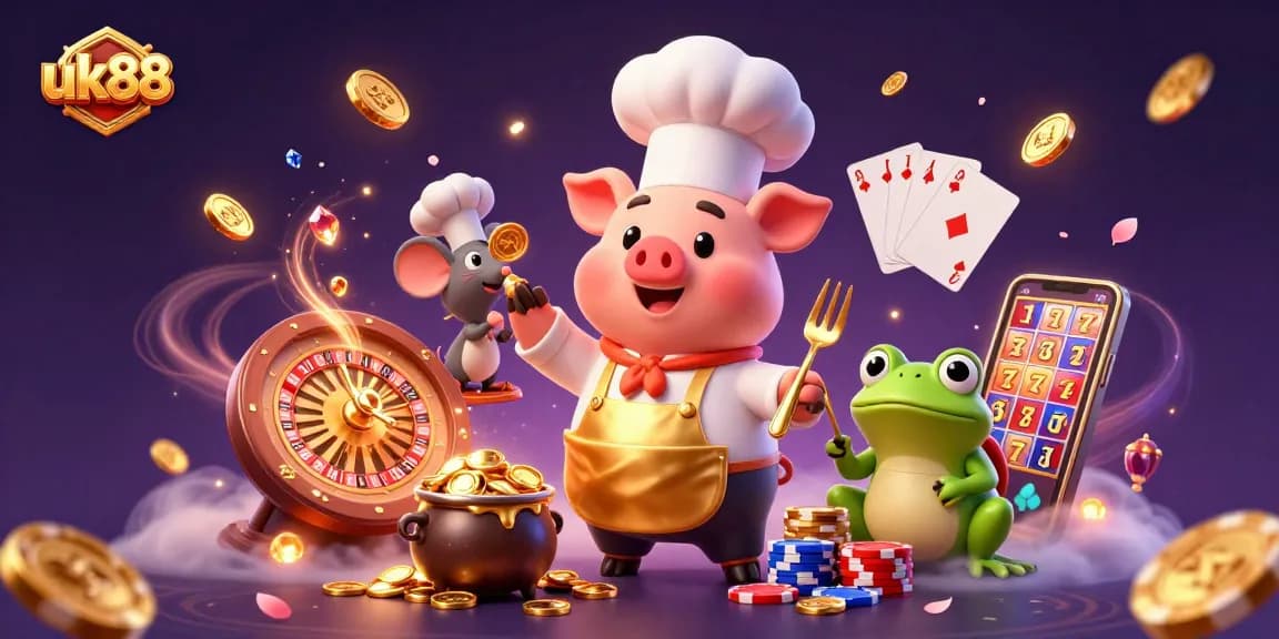 Experience the thrill of winning at uk88 with gourmet coins, dynamic casino games, and vibrant characters in action.