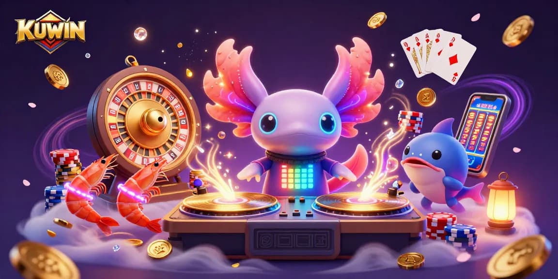 Engage with KUWIN's vibrant casino world featuring dynamic characters and exciting gaming elements.