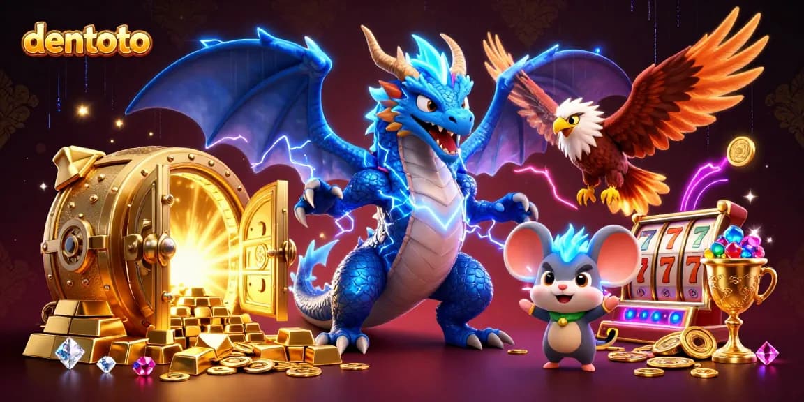 Experience thrilling gameplay with dentoto as dynamic slot machines shine in an electric world.