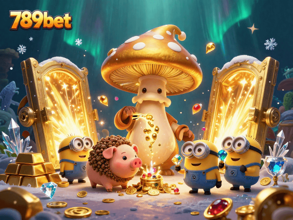 Immerse yourself with 789bet's magical fishing adventure featuring vibrant underwater treasures and a golden wizard.