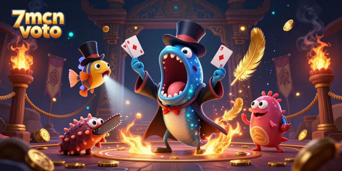 Experience excitement with 7mcn voto as the deep-sea duo performs thrilling card tricks.