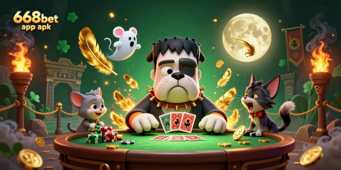 Engage in thrilling gameplay with the 668bet app apk, featuring unique characters and immersive casino elements.