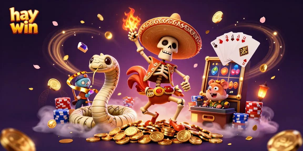 Experience the thrill of casino gaming with hay win's dynamic characters and golden treasures.