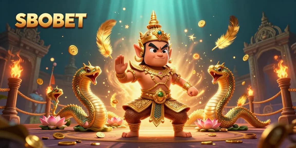 Engage in thrilling SBOBET betting adventures with the vibrant temple guardian and unique gambling features.
