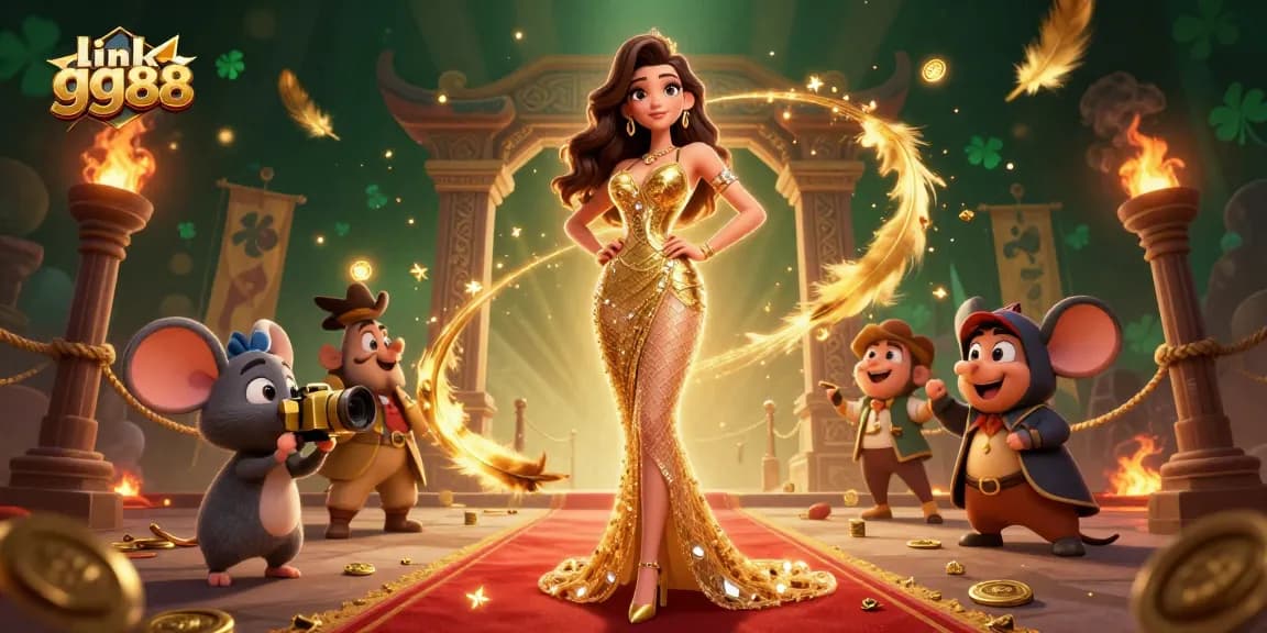 Experience the thrilling energy of link gg88 with an engaging 3D casino illustration capturing vibrant characters and elements.