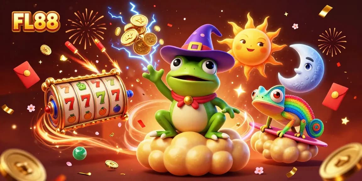 Experience thrilling wins with FL88 in this vibrant online casino scene full of joyful elements.