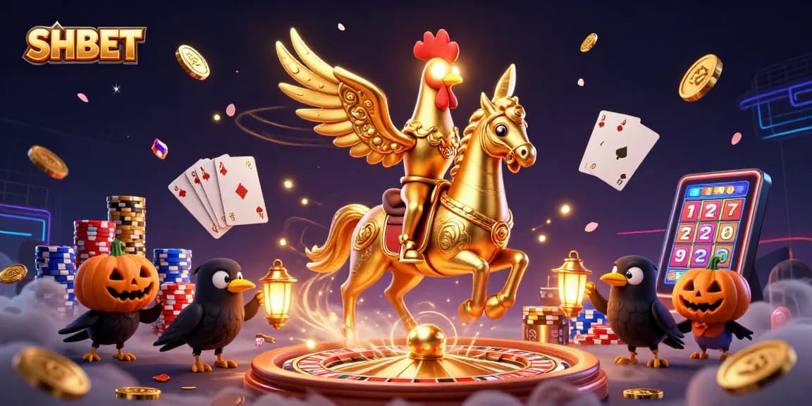 Experience thrilling gaming at SHBET with a vibrant 3D casino scene Full of action and rewards.