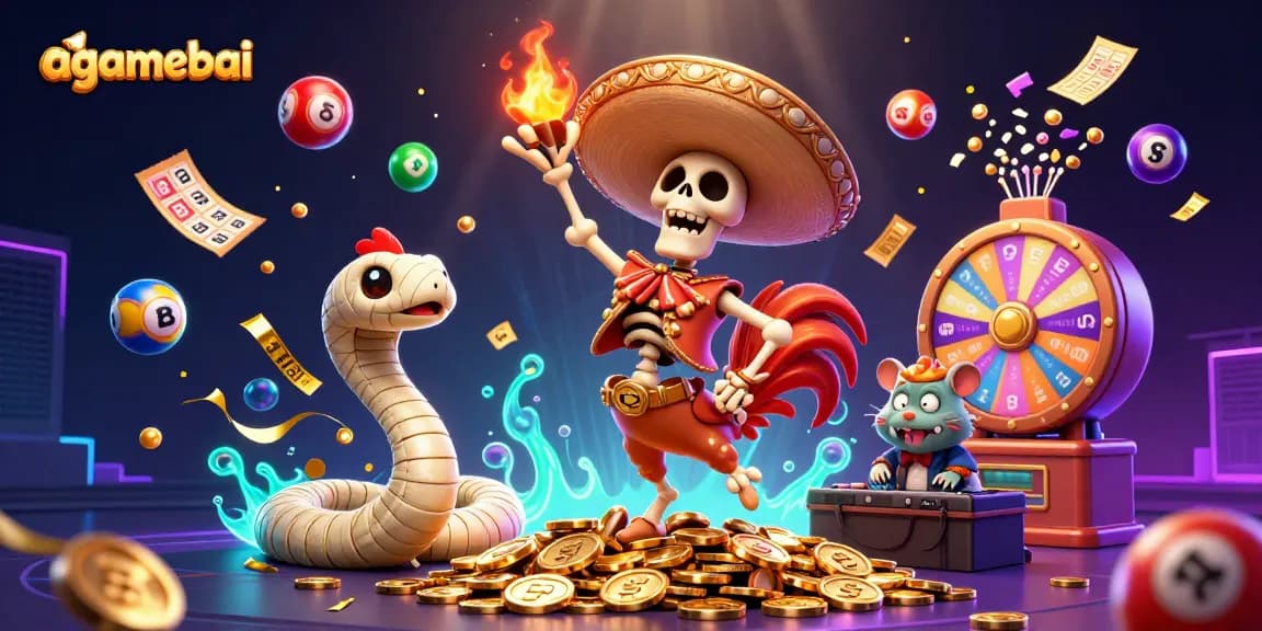 Engage with agamebai's thrilling gaming scene featuring vibrant characters and dynamic elements.