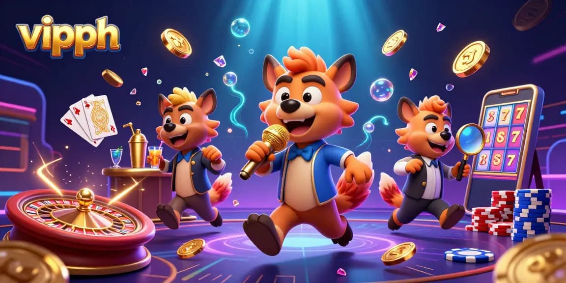 Experience the excitement at vipph, where vibrant hyenas bring casino thrills to life.
