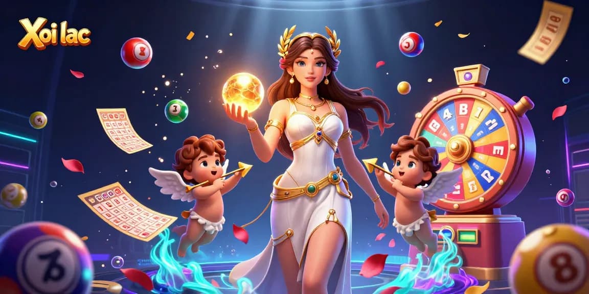 Xoi lac offers thrilling live betting experiences with vibrant visuals and engaging characters in gambling-themed design.
