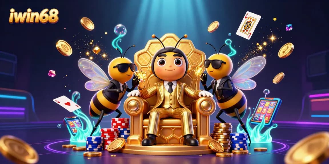 Experience thrilling gameplay at iwin68 with vibrant casino illustrations showcasing exciting game elements.