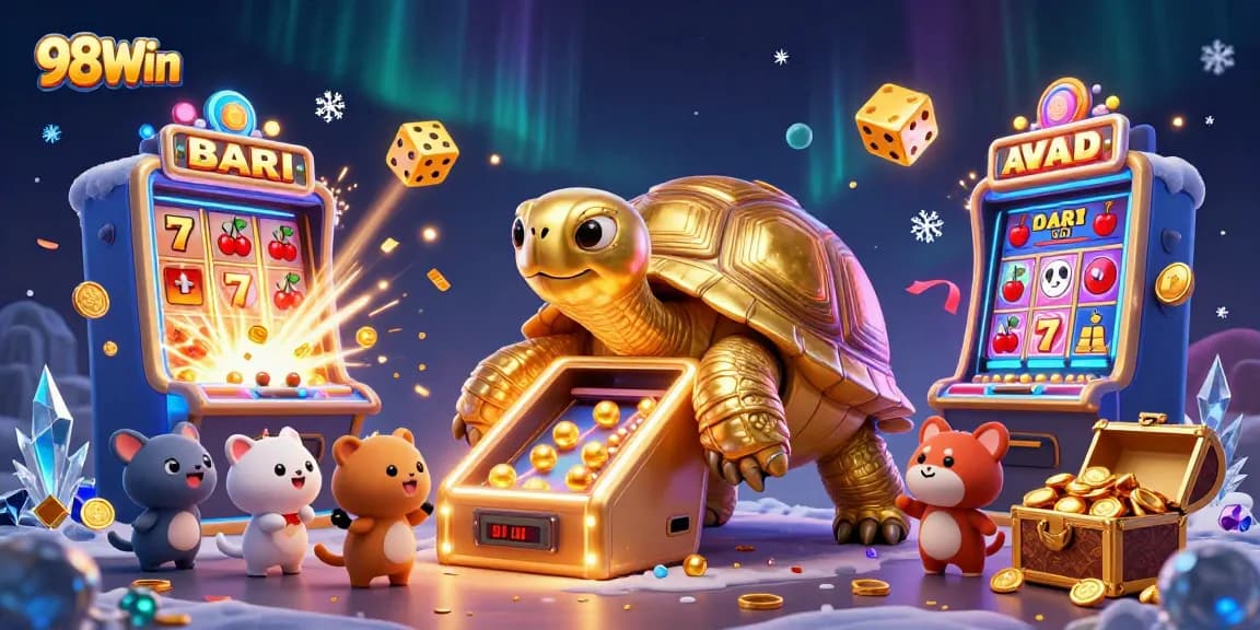 Experience the thrilling energy of 98Win's casino games with vibrant animations and big wins.