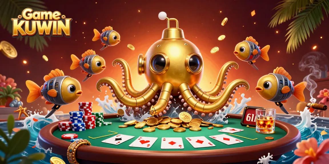 Play Game KUWIN with thrilling poker action and vibrant casino elements.