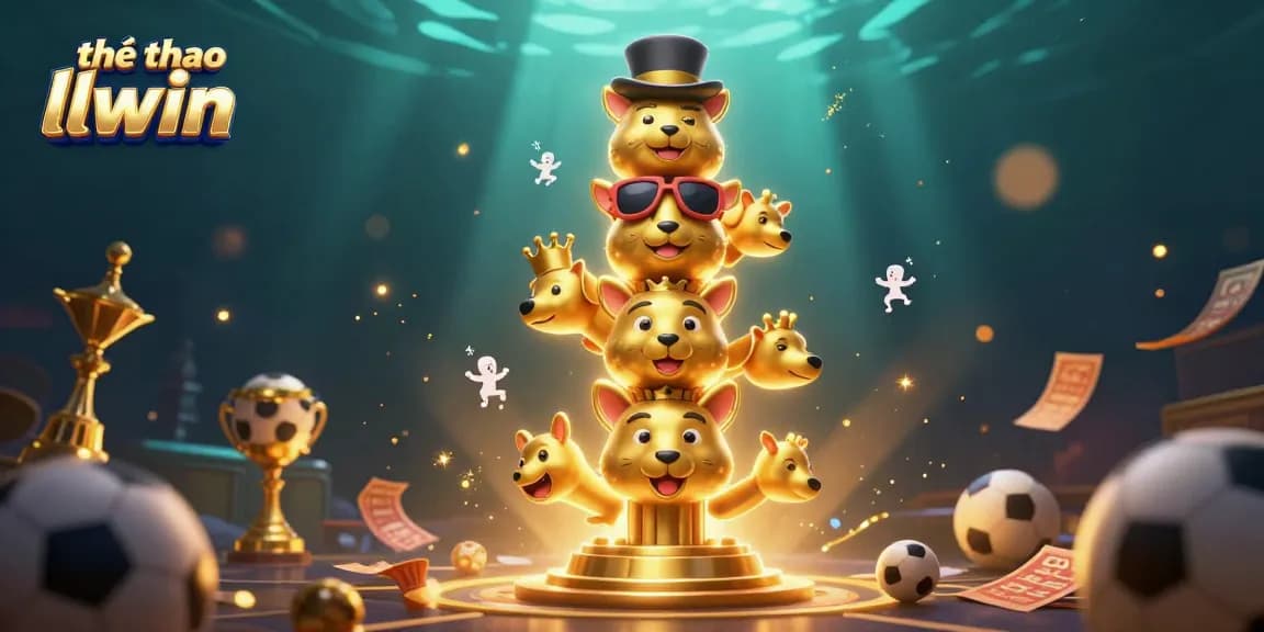Experience thrilling sports betting with thể thao llwin, showcasing vibrant 3D characters and dynamic betting elements.