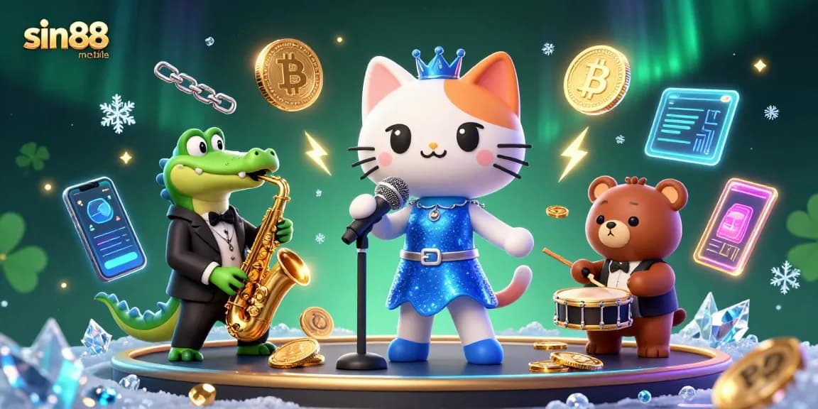 Join the vibrant entertainment at sin88-mobile with jazz tunes and crypto excitement!
