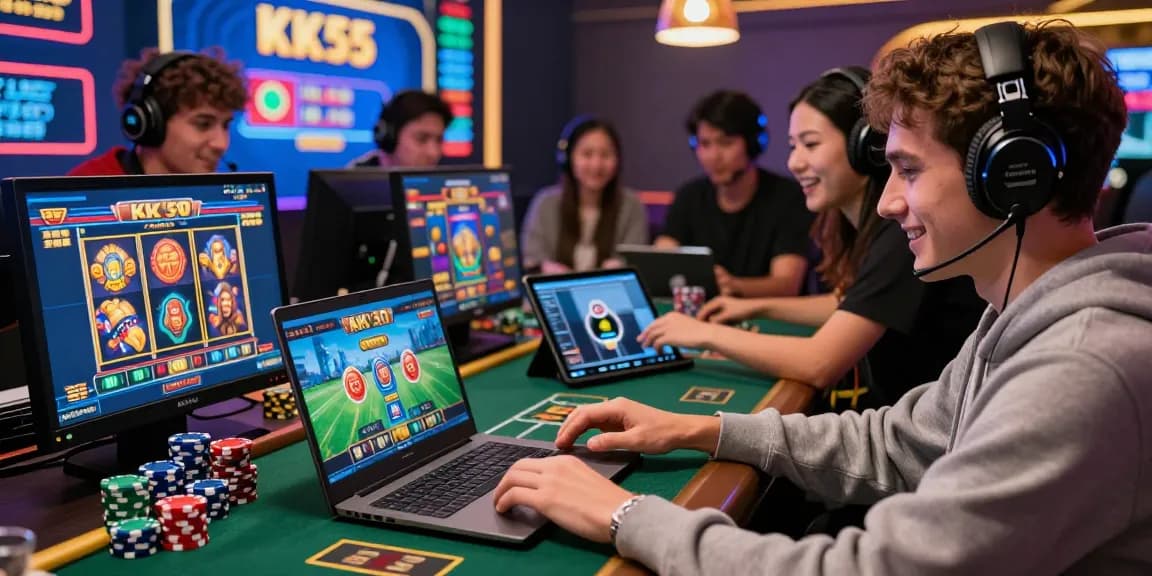 Engaged players on KK55 platform placing bets and experiencing online gaming fun, read more về cược online.