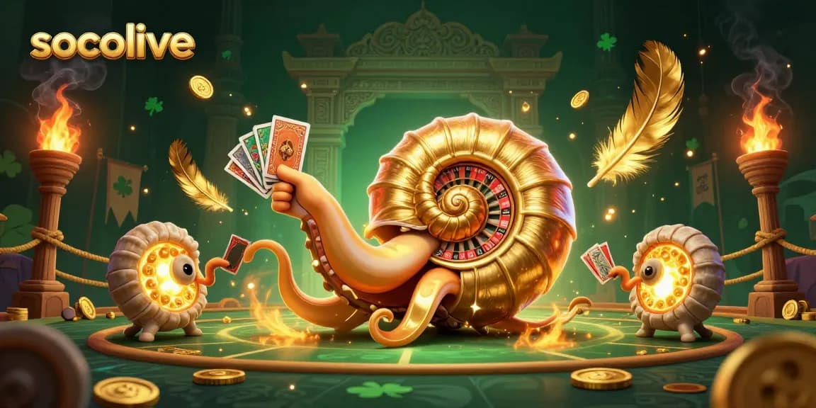Socolive enhances sports excitement with a dynamic, vibrant 3D casino scene featuring engaging wildlife and betting elements.