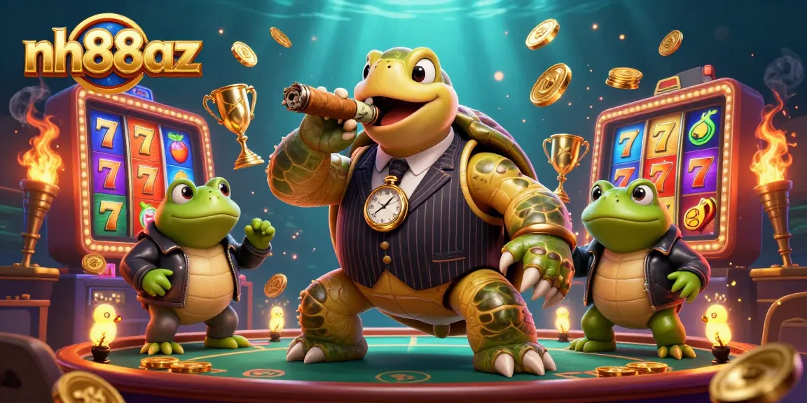 Experience thrilling gameplay at nh88az with vibrant slot symbols, engaging characters, and casino lights.