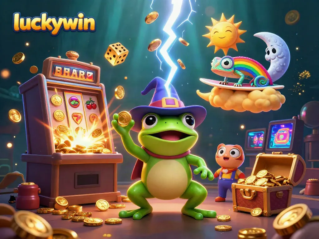 Experience winning moments at Luckywin with thrilling jackpots and vibrant casino elements.
