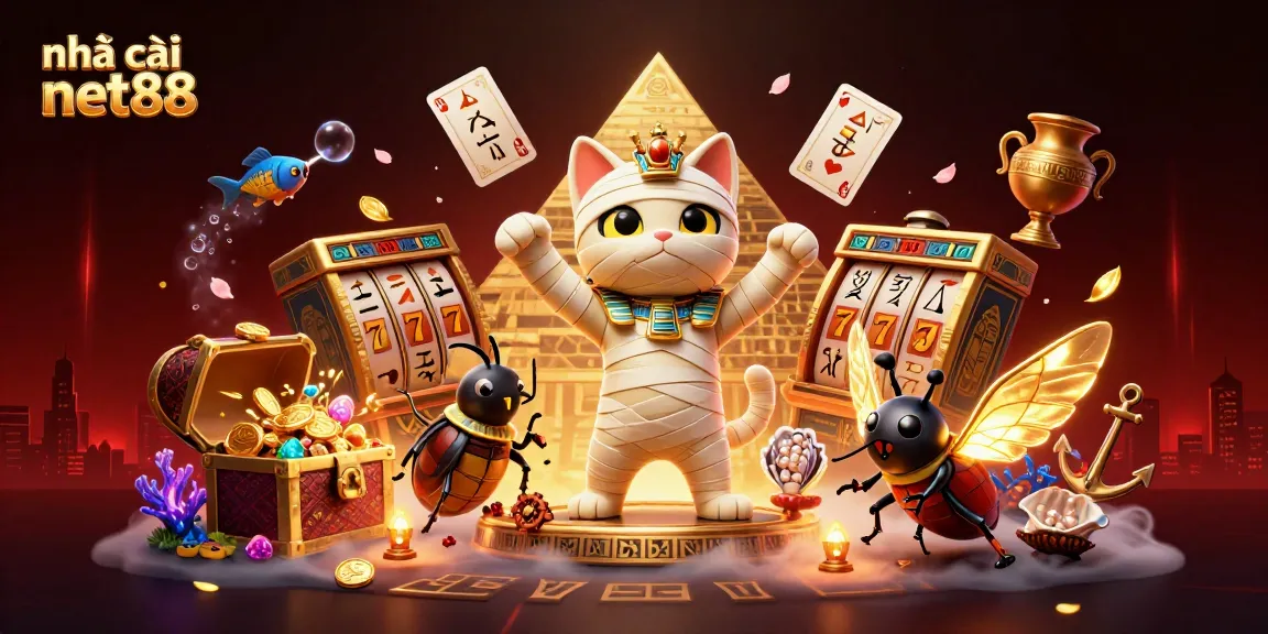 Engage with the lively action at nhà cái net88, featuring dynamic casino elements and vibrant characters.