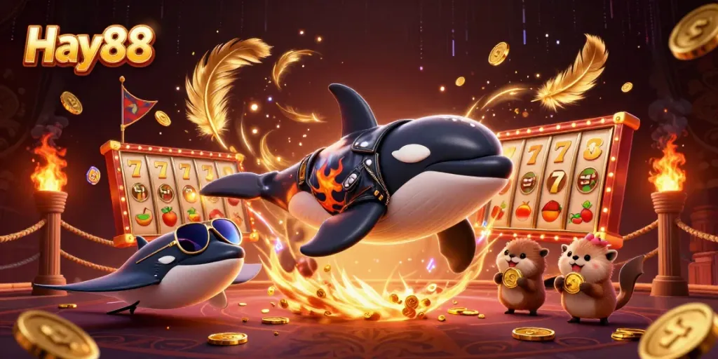 Experience Hay88's exciting adventure with vibrant characters and thrilling casino elements.