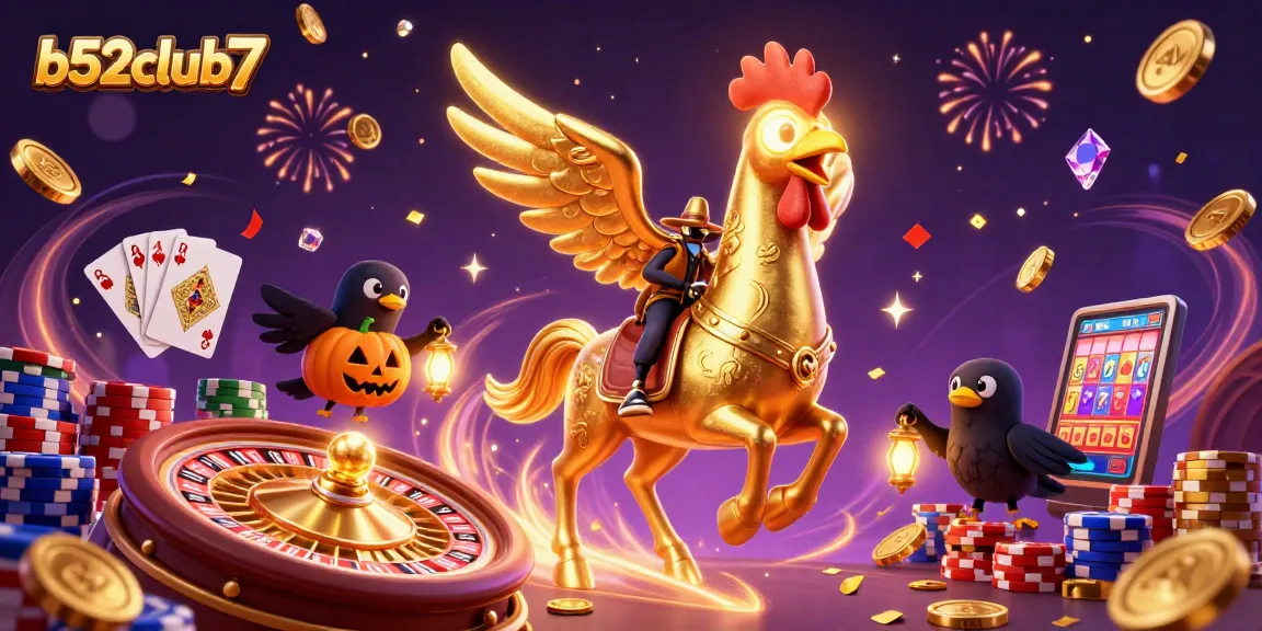 Bets and winnings await at b52club7, showcasing dynamic 3D casino adventures in vibrant detail.