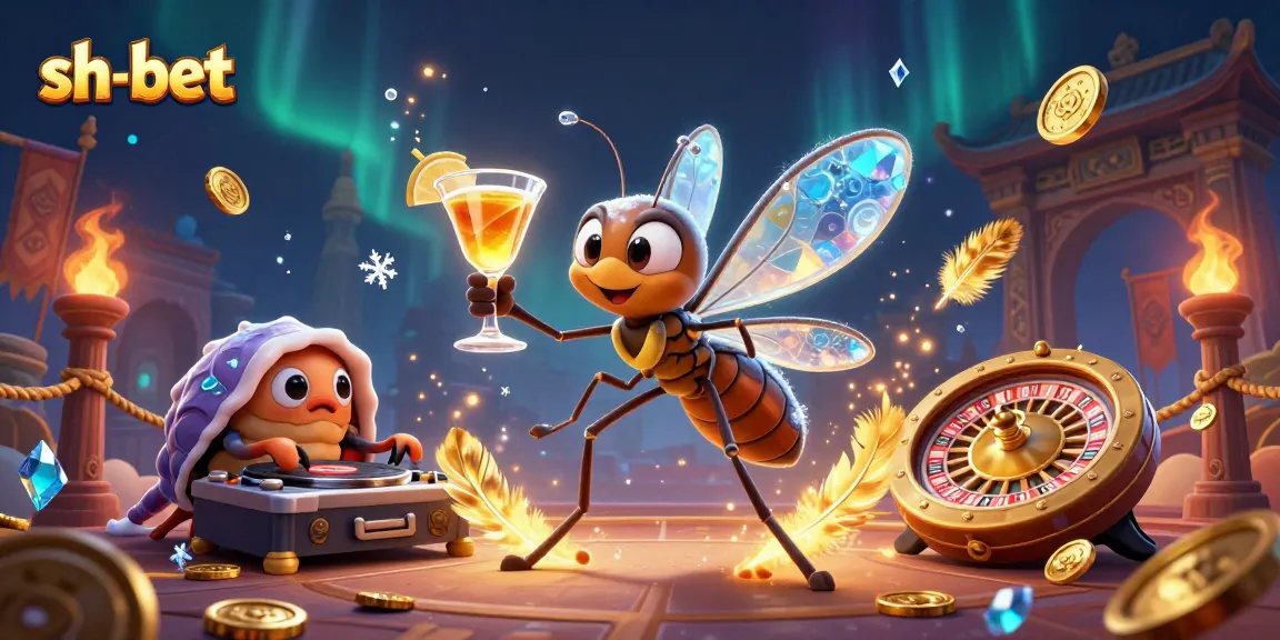 Experience thrilling gambling with sh-bet's dynamic casino scene featuring unique 3D characters and rich visuals.