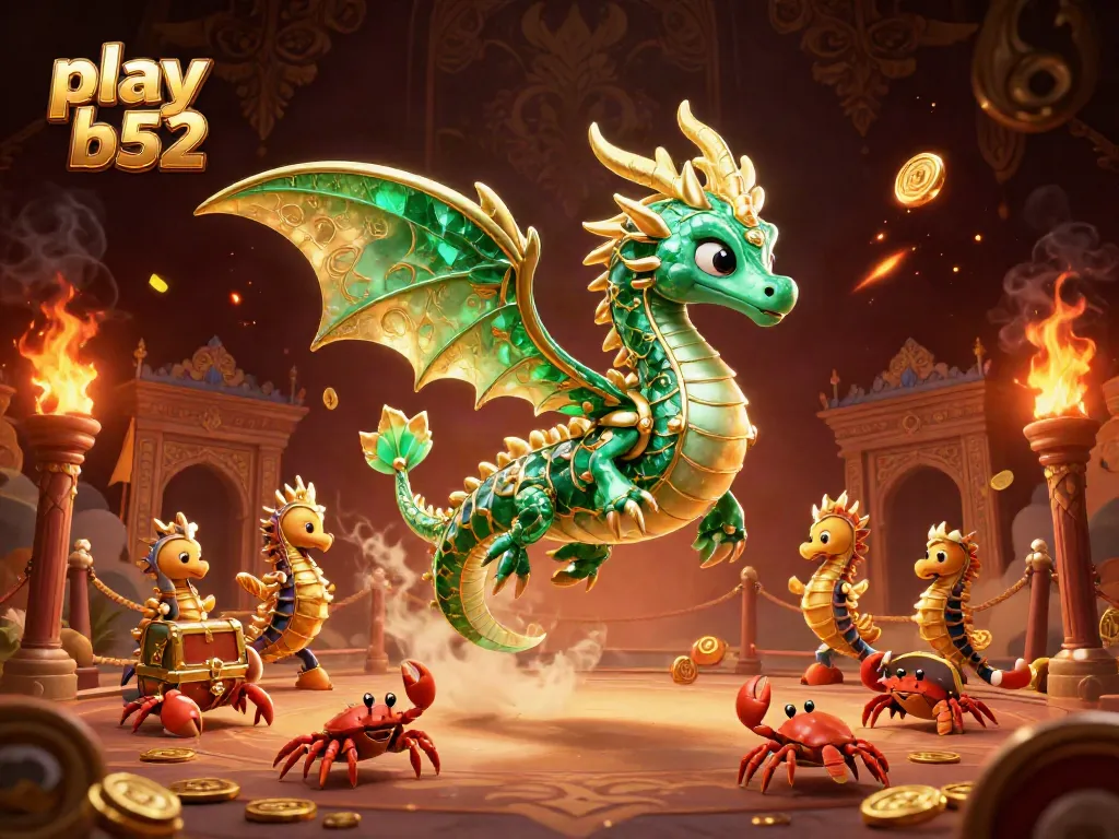 Experience the excitement and win big while you play b52 with a vibrant treasure hunt scene.