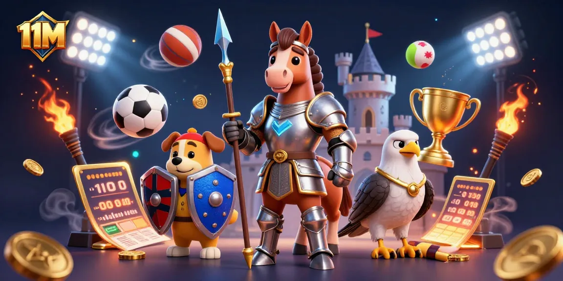 Betting on thrilling events with 11M using engaging sports elements and dynamic visuals.
