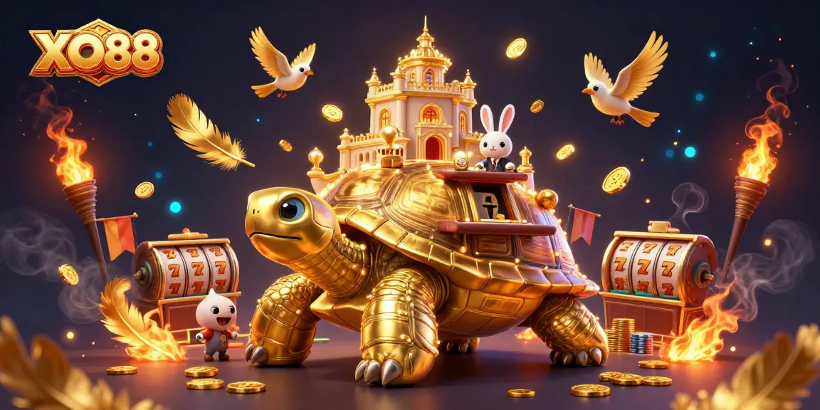 Experience thrilling wins at XO88 with captivating casino art featuring vibrant 3D elements.