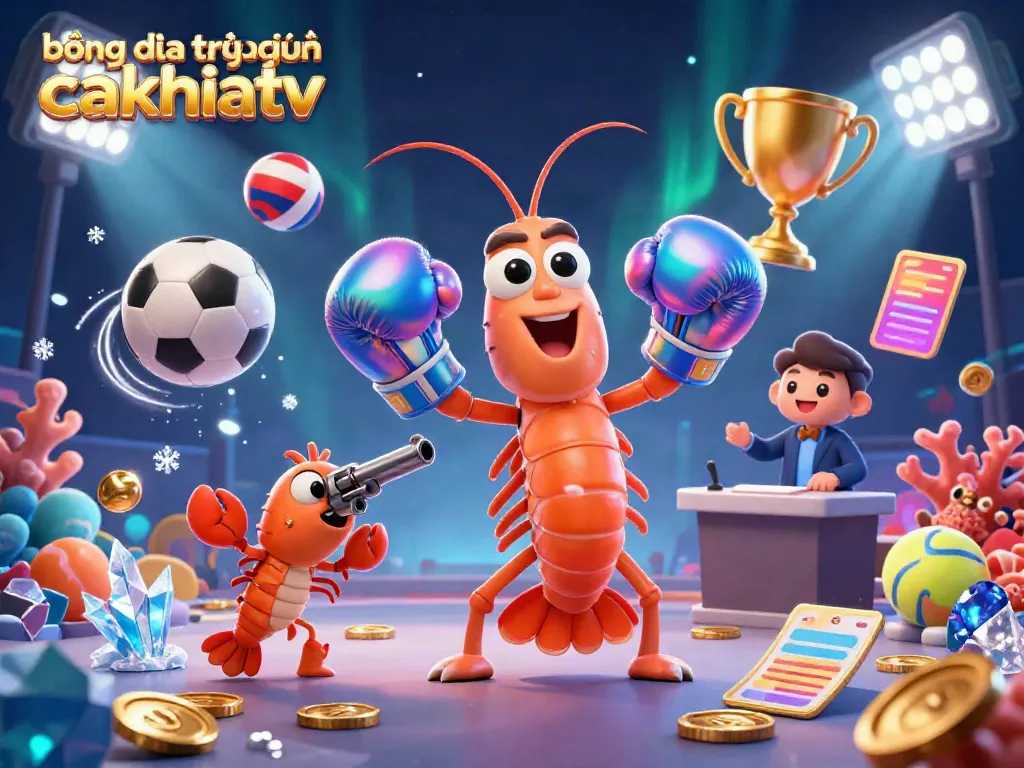 Bóng đá trực tuyến cakhiatv action with a mantis shrimp and pistol shrimp in a sports scene