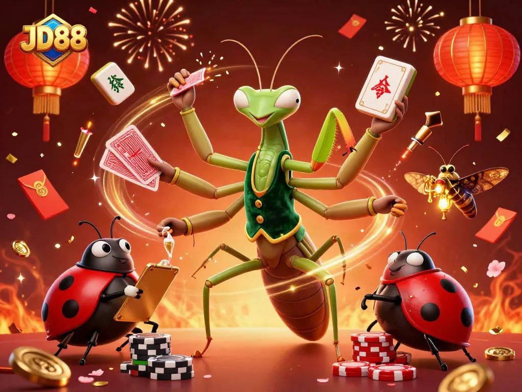 JD88 offers immersive gaming with vibrant 3D characters, celebrating luck and success in casino adventures.