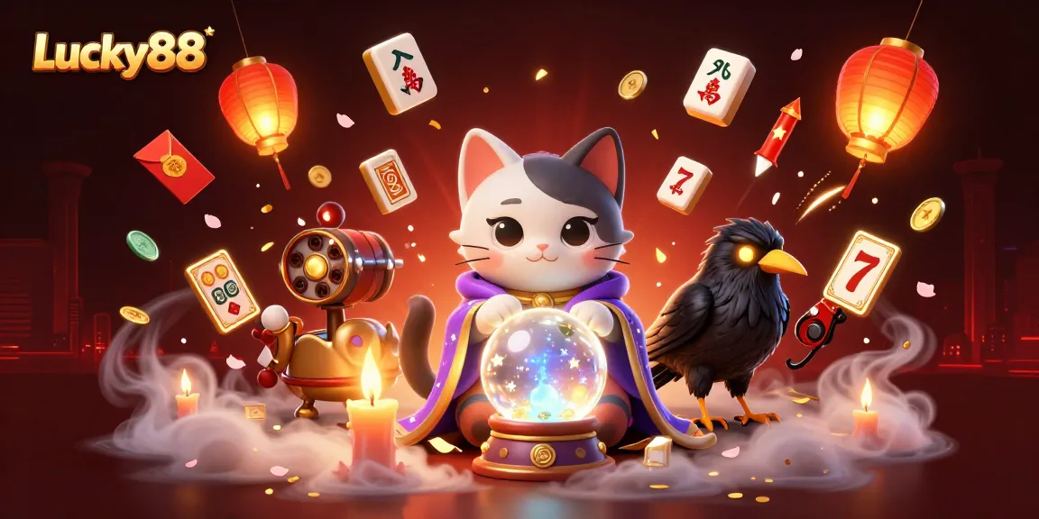 Experience the thrill of Lucky88 with vibrant slot elements and captivating 3D characters.