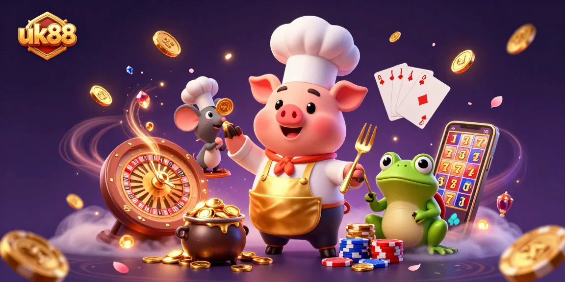Experience the thrill of winning at uk88 with gourmet coins, dynamic casino games, and vibrant characters in action.
