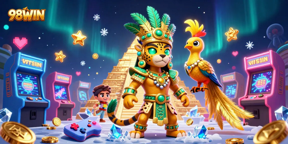 Engage with the thrilling world of 98WIN, featuring dynamic casino elements and stunning visuals.