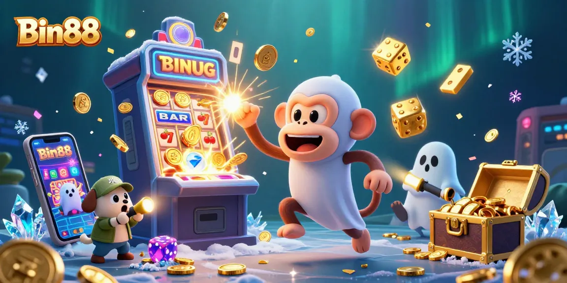 Engage in thrilling gameplay at Bin88 with a vibrant casino scene full of excitement and action.