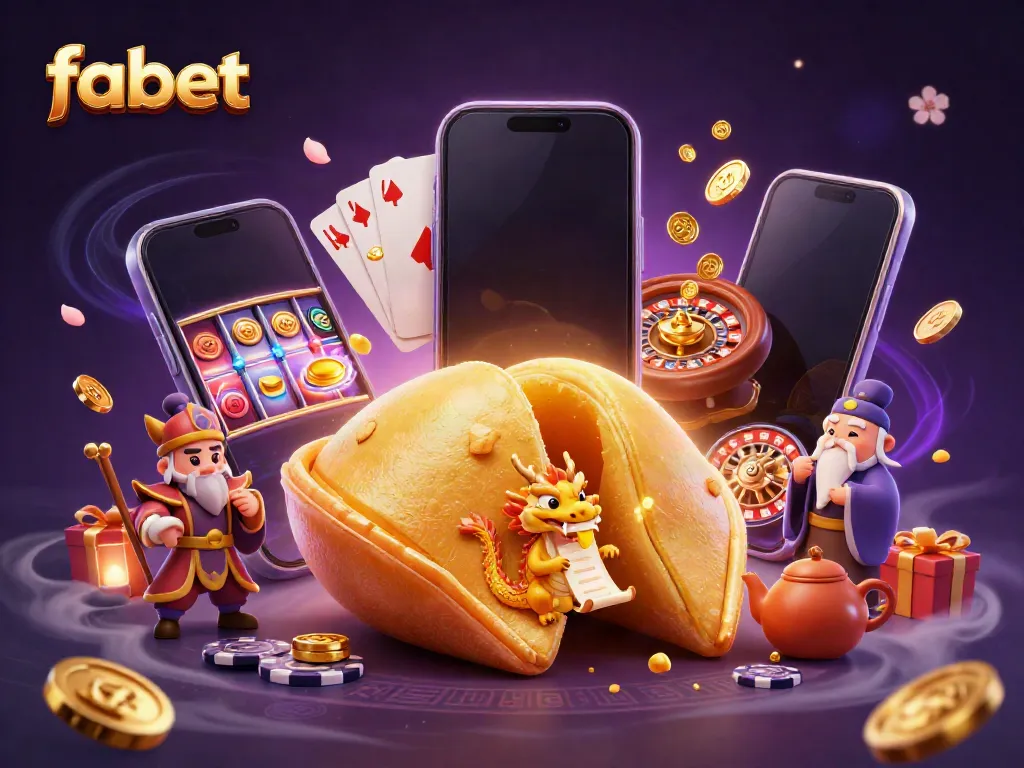 Engage in exhilarating gaming with fabet's vibrant 3D casino illustration showcasing dynamic characters and game elements.