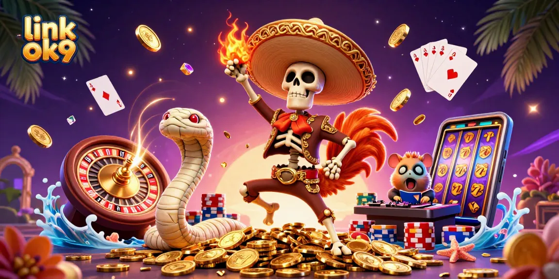 Experience the thrilling action at link ok9 with vibrant casino characters and exciting game elements.