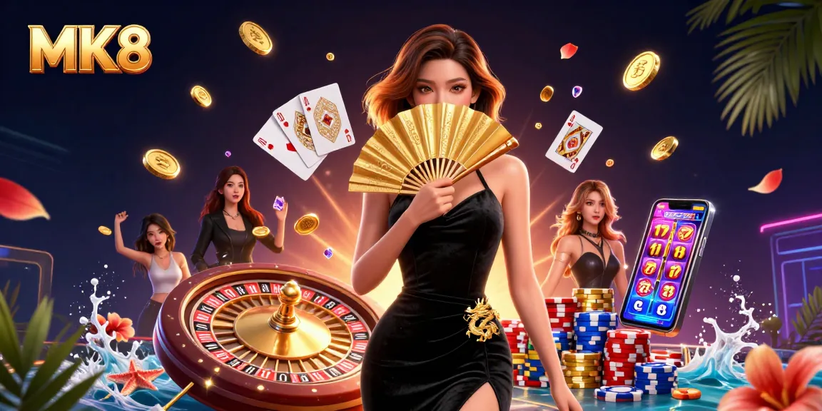 Experience the thrill of gaming with MK8 as stunning visuals showcase vibrant casino action and elegant gameplay.