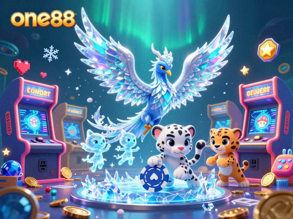 Experience the magical world of one88 with vibrant characters and casino-themed elements.