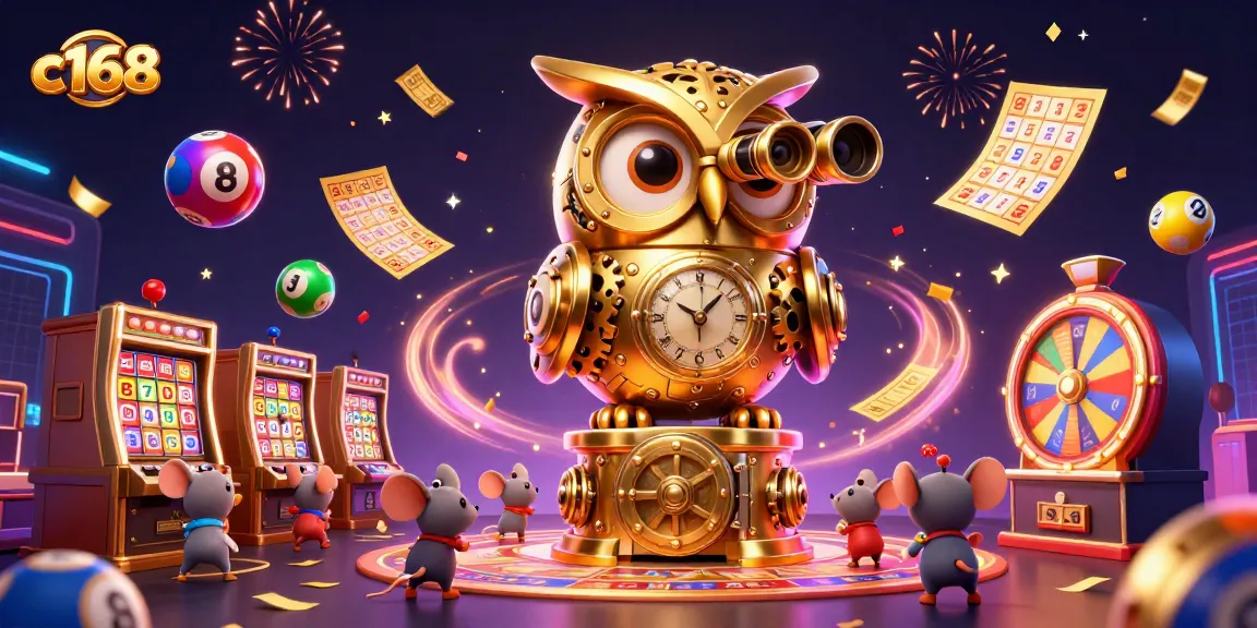 Experience thrilling fun at c168 with a vibrant casino scene filled with action and excitement.