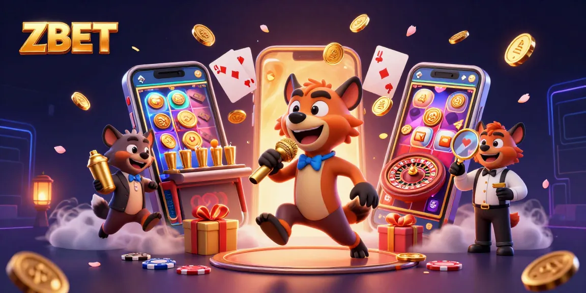 ZBET offers thrilling casino experiences with hyenas in a comedy club surrounded by gaming excitement.