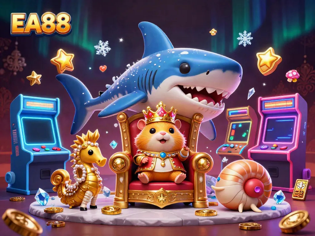 Win big at EA88 with exhilarating games featuring a hamster king and seahorse guards.