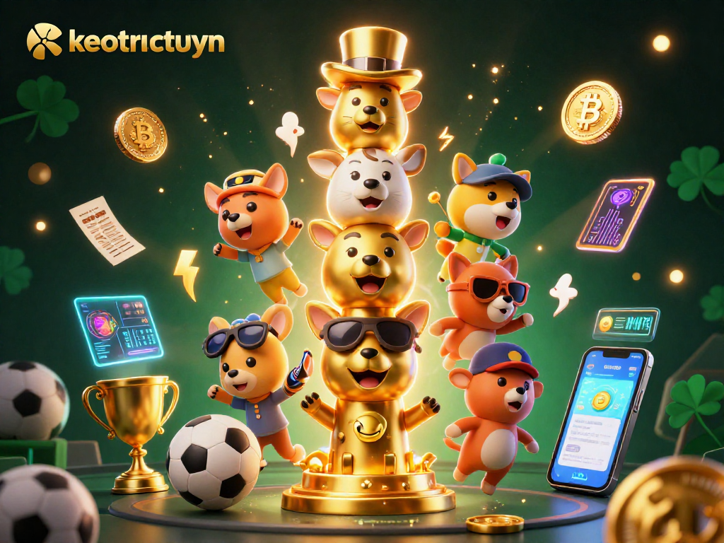 Engage with keotructuyen for real-time sports betting insights with vibrant 3D casino elements.