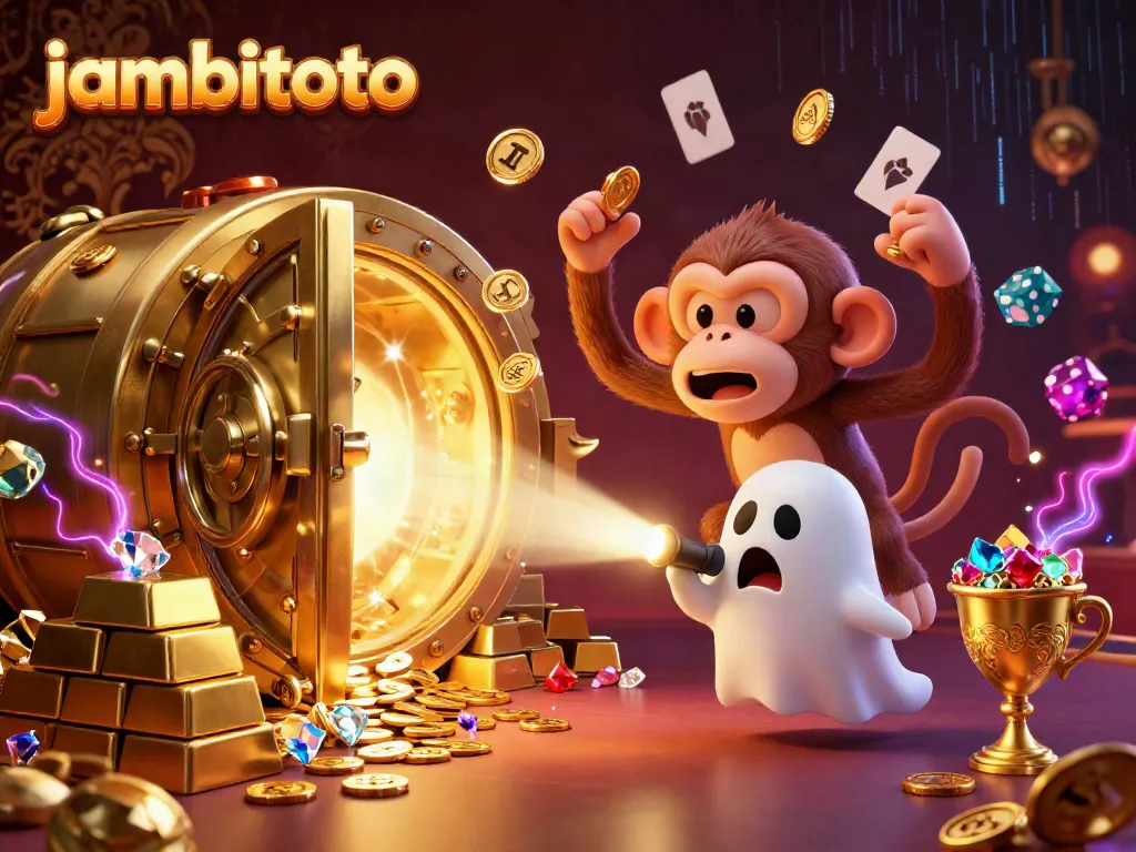 Experience thrilling games at jambitoto, featuring a playful poltergeist monkey and ghost-hunter puppy.