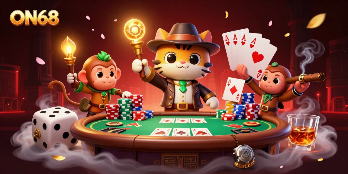 Uncover the secrets of ON68 as a cat archaeologist finds a golden casino artifact in a dynamic adventure.