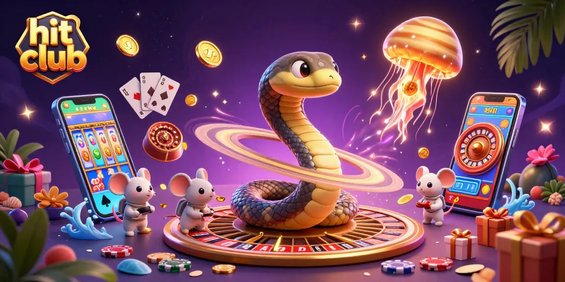 Bet on the hit club with astronauts and a cosmic dealer amidst vibrant casino elements.