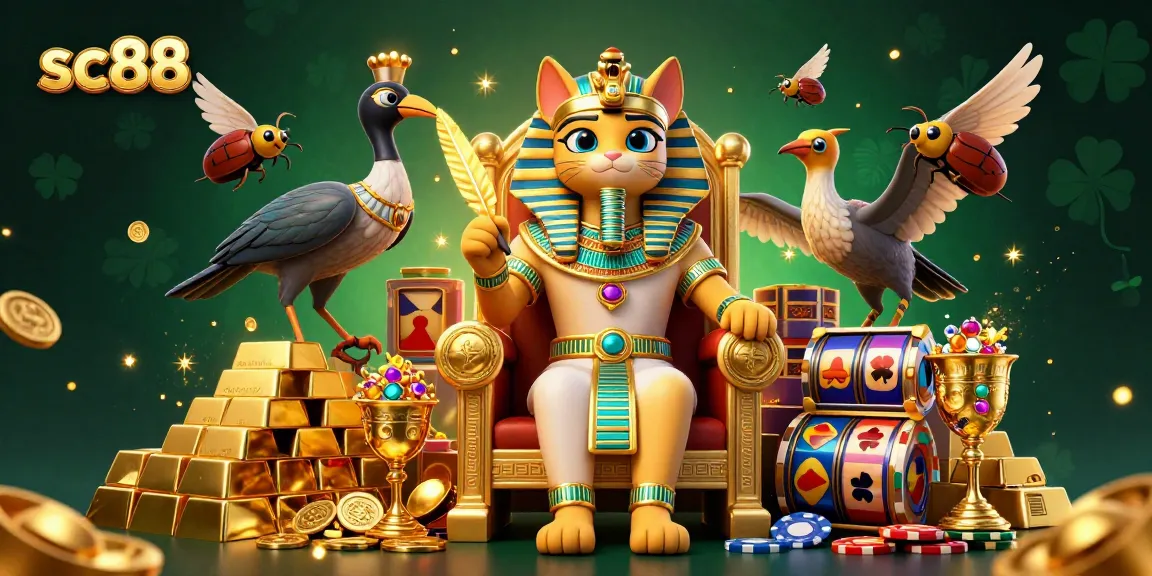 Experience winning moments with sc88 in a dynamic 3D casino scene filled with gold and excitement.